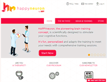 Tablet Screenshot of happy-neuron.com